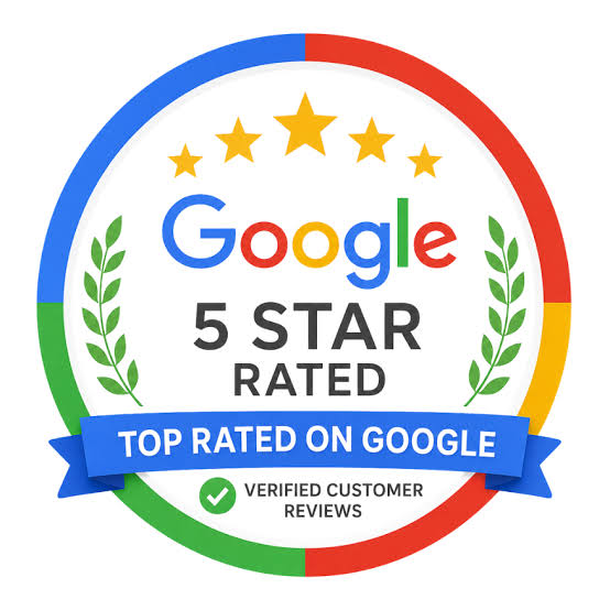 5 Star Rated on Google · Verified customer reviews 5 Star Rated on Google