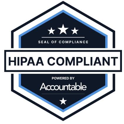 HIPAA Compliant · Powered by Accountable HIPAA Compliant