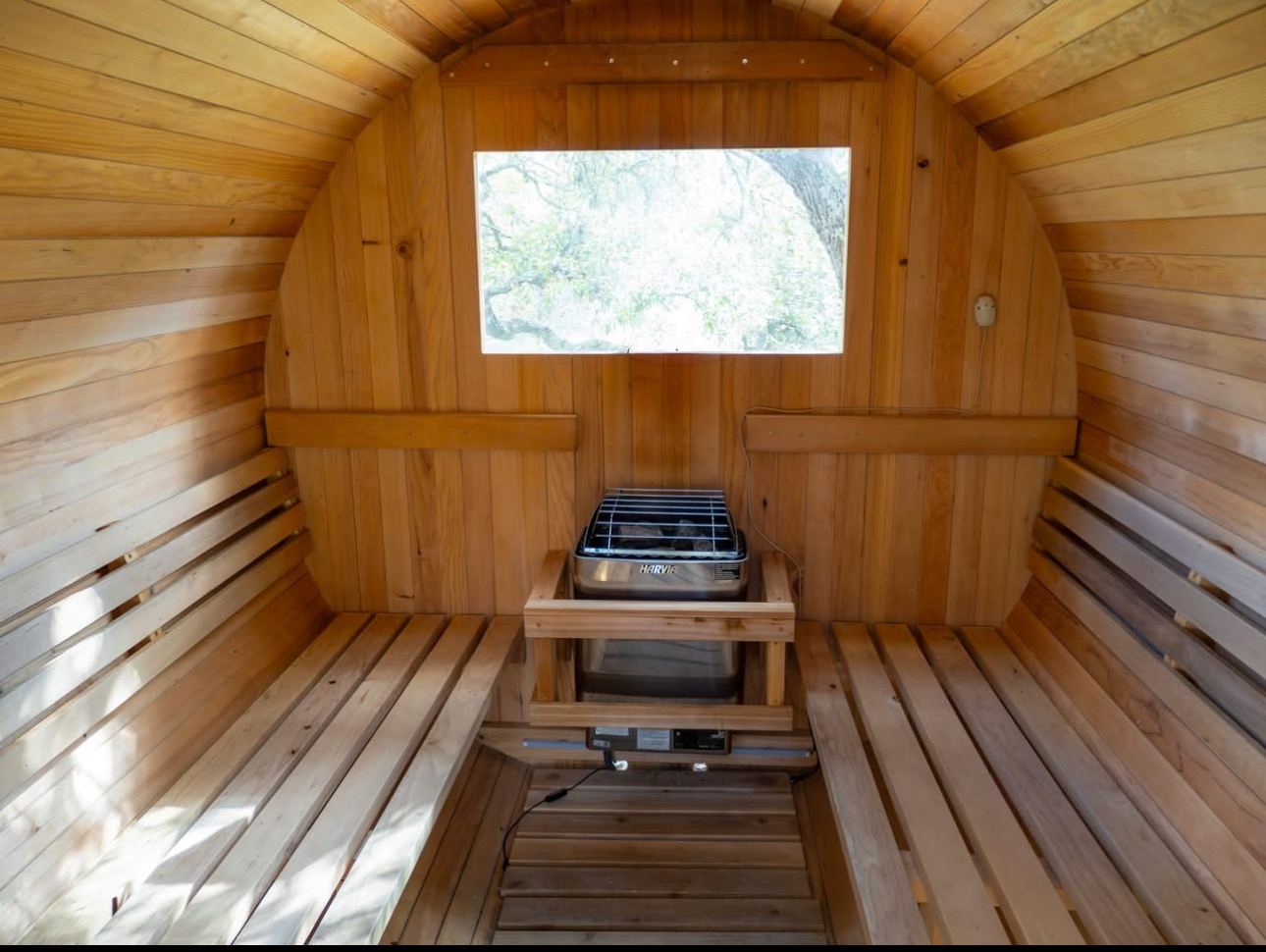 Barrel sauna